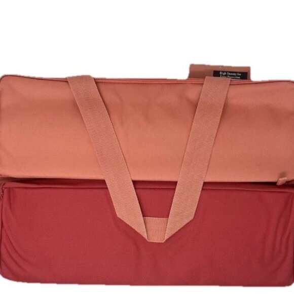 Trader Joe's Large Insulated Reusable Tote Bag 8 Gallon Peach Color LIMITED NWT - Picture 2 of 7